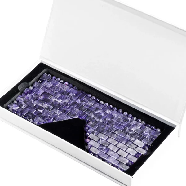 Gemstone Amethyst Eye Mask