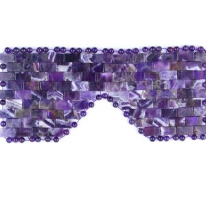Gemstone Amethyst Eye Mask